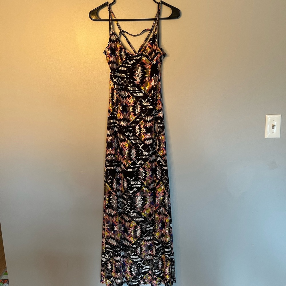 Maxi dress with slits